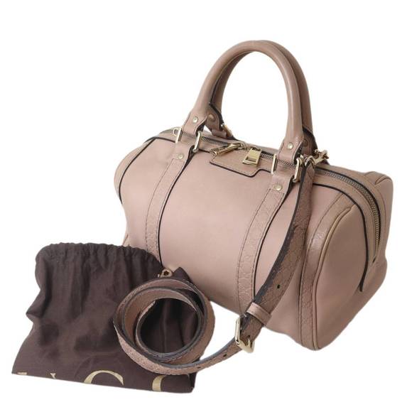 Gucci Boston ssima Shoulder Beige Bag Bag - Picture 1 of 1